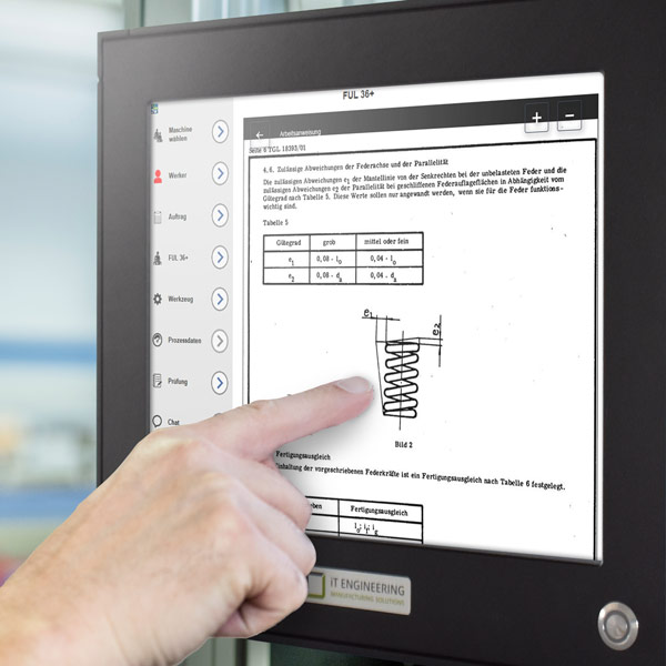 Direkt auf dem Shopfloor Dokumente anzeigen und Informationen bündeln Direkt auf dem Shopfloor Dokumente anzeigen und Informationen bündeln