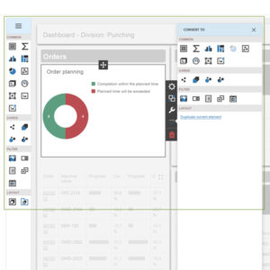 Dashboard edit mode