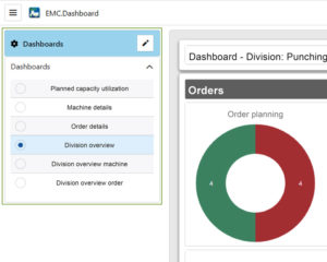 Dashboard selection