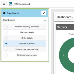 Dashboard selection