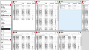 Detailed planning in list view