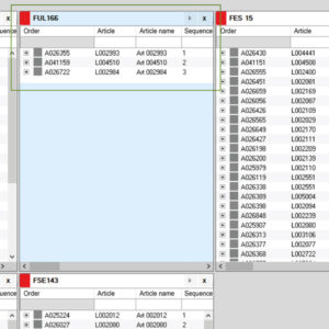 Detailed planning in list view
