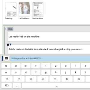 Paperless manufacturing through efficient provisioning and additions