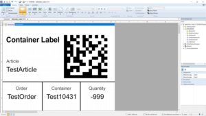 Create container label easily