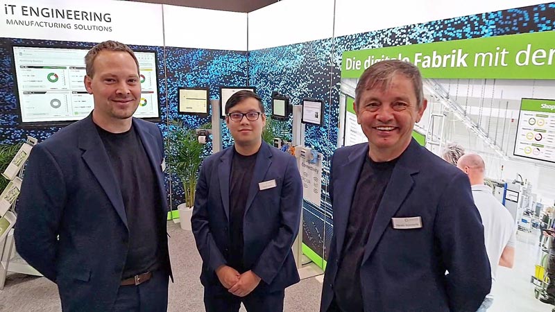 The team from iT Engineering Manufacturing Solutions at the trade fair wire 2024 in Düsseldorf