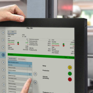 Real-time information at the machine terminal