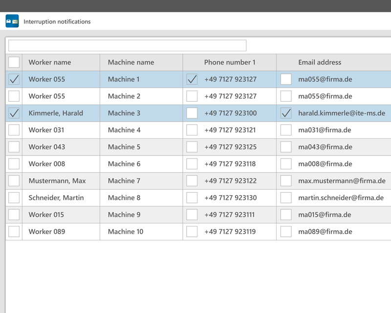 EMC Message interruption notifications