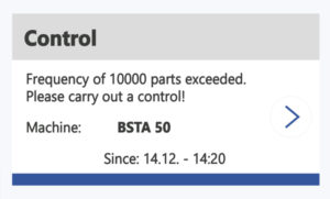 Control notification