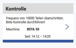 Kontrollmeldung