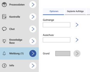Meldungen für Produktionsprüfungen erhalten