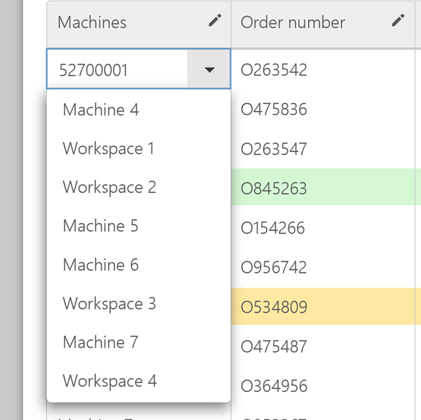 Assign orders to a new machine