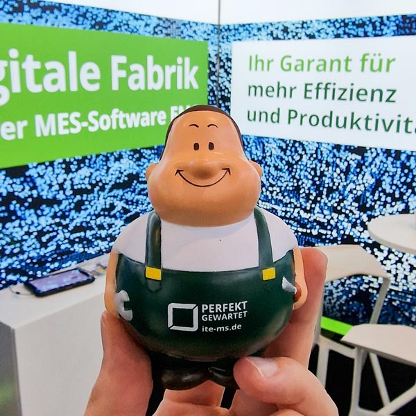 Unser Blechexpo-Maskottchen, der Schrauber Bert Unser Blechexpo-Maskottchen, der Schrauber Bert