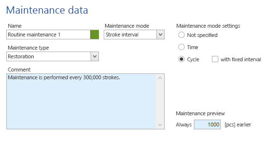 Maintenance and cycles Maintenance and cycles