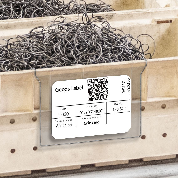 The digital file moves along with the container